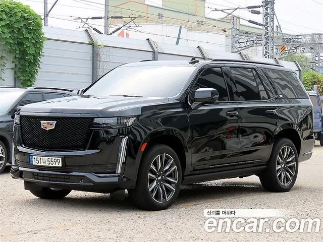 CADILLAC ESCALADE 2021 — 93 059 км, чёрный, Корея — под ключ — фото 1