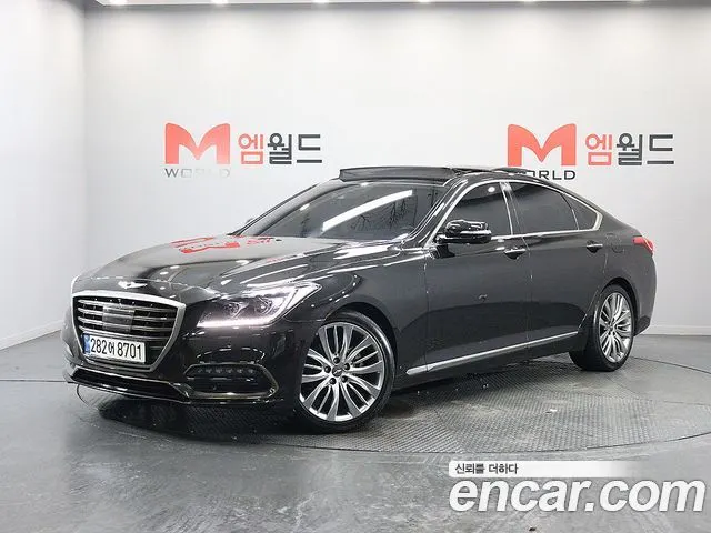 GENESIS G80 2019 — 54 780 км, чёрный, Корея — под ключ — фото 11
