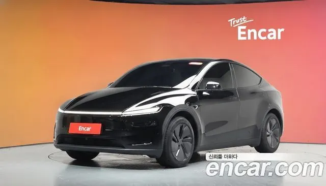 TESLA MODEL Y 2025 — 20 184 км, чёрный, Корея — под ключ — фото 2