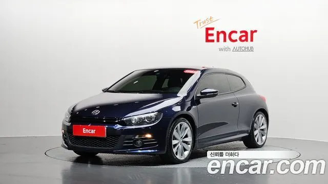 VOLKSWAGEN SCIROCCO 2013 — 98 125 км, синий, Корея — под ключ — фото 1