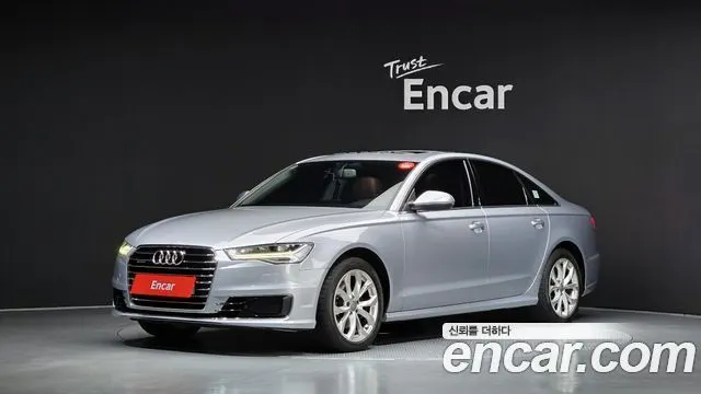 AUDI A6 2016 — 131 069 км, серебристый, Корея — под ключ — фото 1