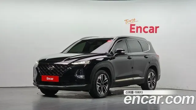 HYUNDAI SANTA FE 2019 — 156 176 км, чёрный, Корея — под ключ — фото 1