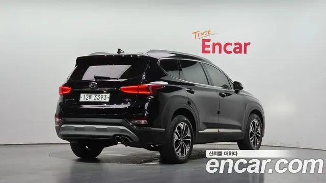 HYUNDAI SANTA FE 2019 — 156 176 км, чёрный, Корея — под ключ — фото 2