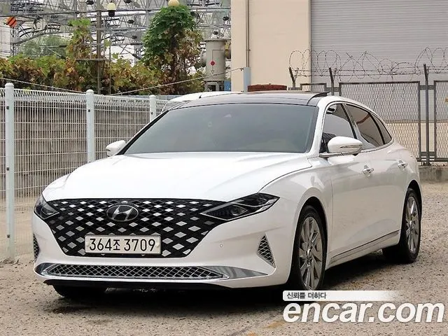 HYUNDAI GRANDEUR HYBRID 2021 — 70 538 км, белый, Корея — под ключ — фото 2