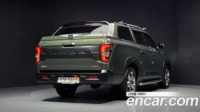 KGM REXTON SPORTS KHAN 2021 — 82 672 км, тёмно-зелёный, Корея — под ключ — фото 2