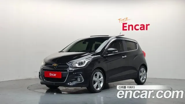 CHEVROLET SPARK 2016 — 151 451 км, чёрный, Корея — под ключ — фото 1