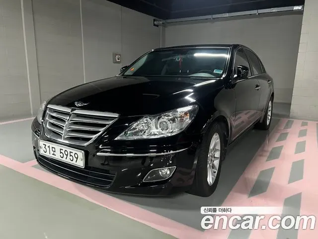 HYUNDAI GENESIS 2010 — 147 176 км, чёрный, Корея — под ключ — фото 3