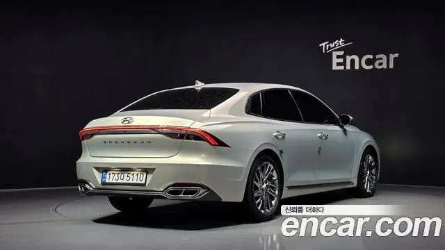 HYUNDAI GRANDEUR 2020 — 49 065 км, белый-перламутр, Корея — под ключ — фото 2