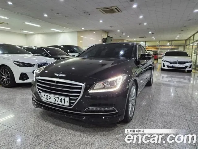 HYUNDAI GENESIS DH 2016 — 123 161 км, чёрный, Корея — под ключ — фото 1