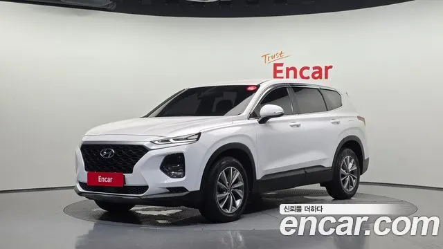 HYUNDAI SANTA FE 2019 — 142 722 км, белый, Корея — под ключ — фото 1