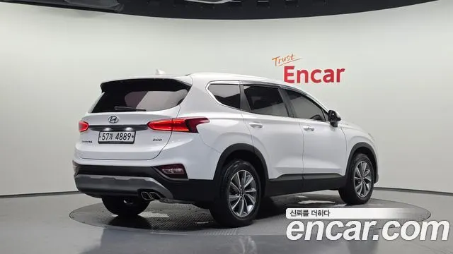 HYUNDAI SANTA FE 2019 — 142 722 км, белый, Корея — под ключ — фото 2