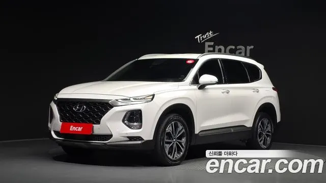 HYUNDAI SANTA FE 2019 — 124 958 км, белый, Корея — под ключ — фото 1