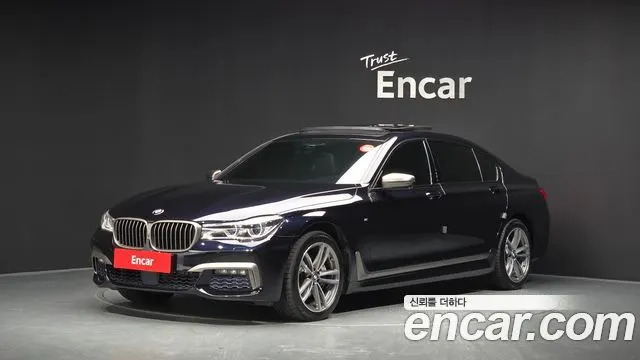BMW 7 SERIES 2018 — 93 393 км, чёрный, Корея — под ключ — фото 1