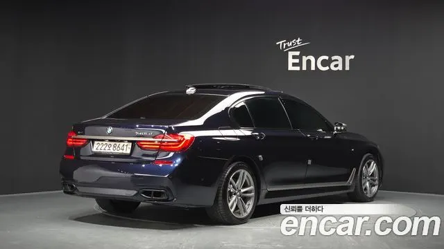 BMW 7 SERIES 2018 — 93 393 км, чёрный, Корея — под ключ — фото 2