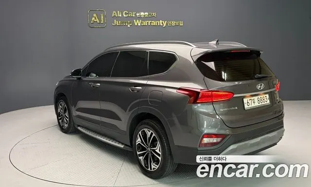 HYUNDAI SANTA FE 2019 — 102 666 км, серый, Корея — под ключ — фото 6