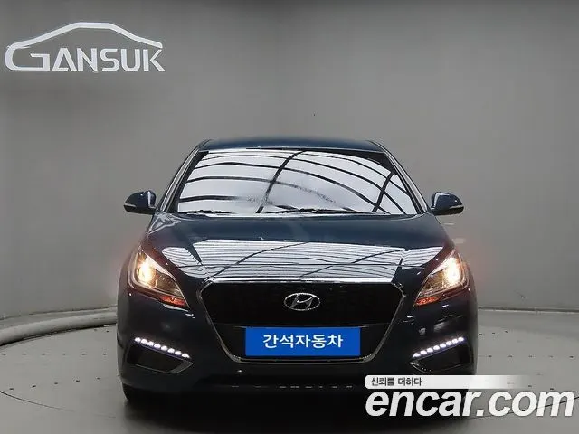 HYUNDAI SONATA HYBRID 2016 — 195 266 км, синий, Корея — под ключ — фото 3