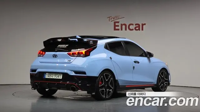 HYUNDAI VELOSTER 2019 — 103 177 км, голубой, Корея — под ключ — фото 1