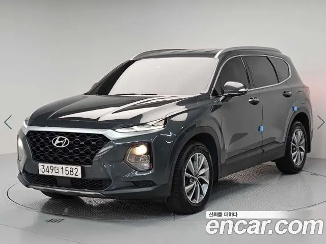 HYUNDAI SANTA FE 2019 — 230 675 км, салатовый, Корея — под ключ — фото 12