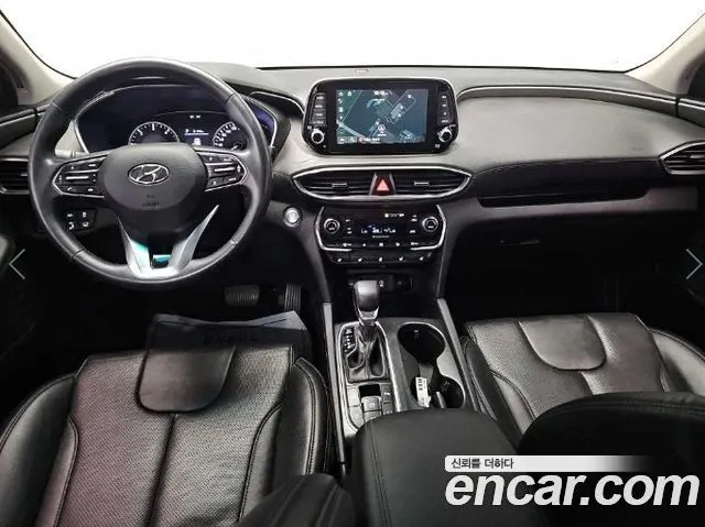 HYUNDAI SANTA FE 2019 — 230 675 км, салатовый, Корея — под ключ — фото 7