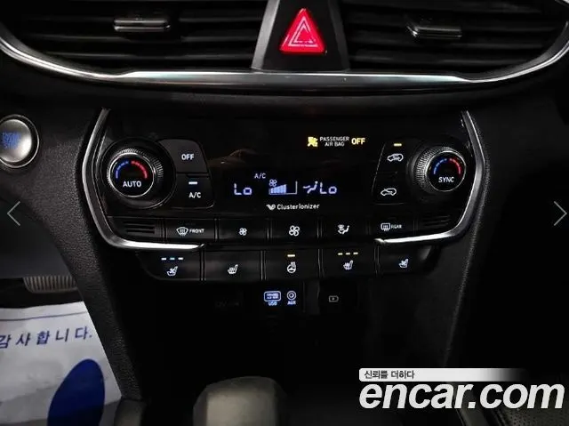 HYUNDAI SANTA FE 2019 — 230 675 км, салатовый, Корея — под ключ — фото 10