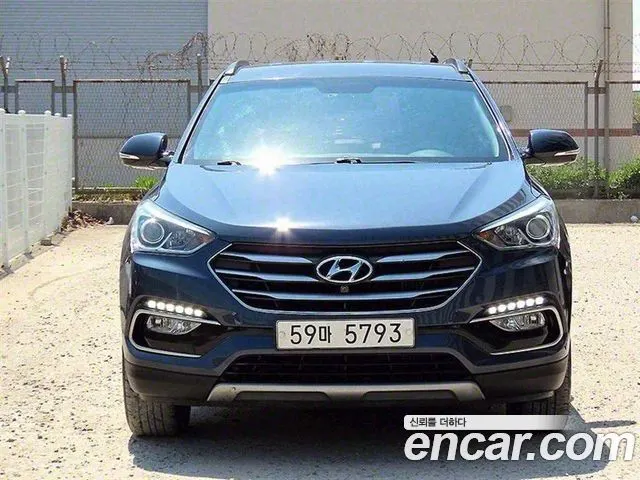 HYUNDAI SANTA FE 2016 — 185 251 км, синий, Корея — под ключ — фото 11