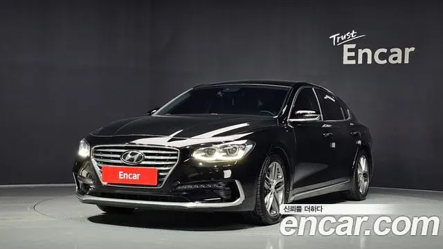 HYUNDAI GRANDEUR 2018 — 174 008 км, чёрный, Корея — под ключ — фото 1