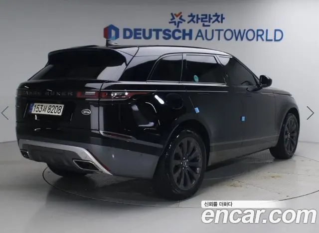 LAND ROVER RANGE ROVER VELAR 2018 — 129 609 км, чёрный, Корея — под ключ — фото 2