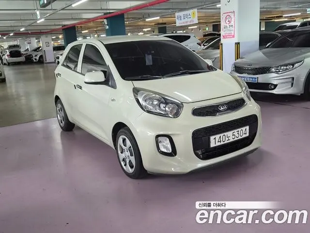 KIA MORNING 2016 — 95 000 км, белый-перламутр, Корея — под ключ — фото 3