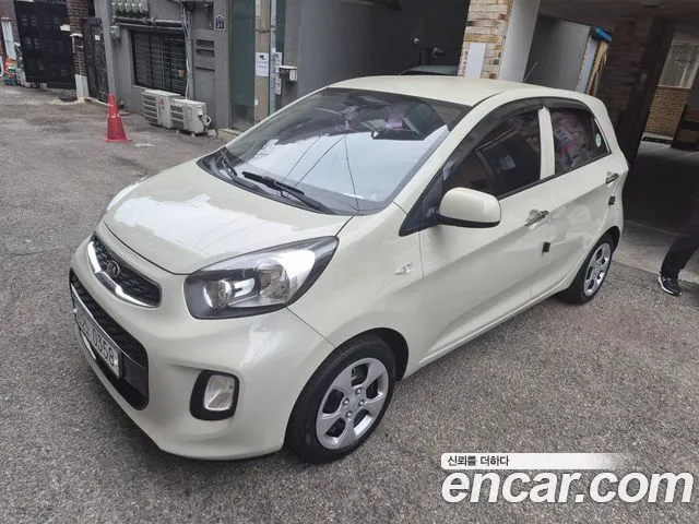 KIA MORNING 2016 — 90 000 км, белый-перламутр, Корея — под ключ — фото 2