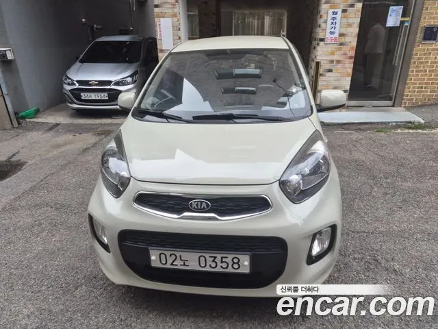 KIA MORNING 2016 — 90 000 км, белый-перламутр, Корея — под ключ — фото 3