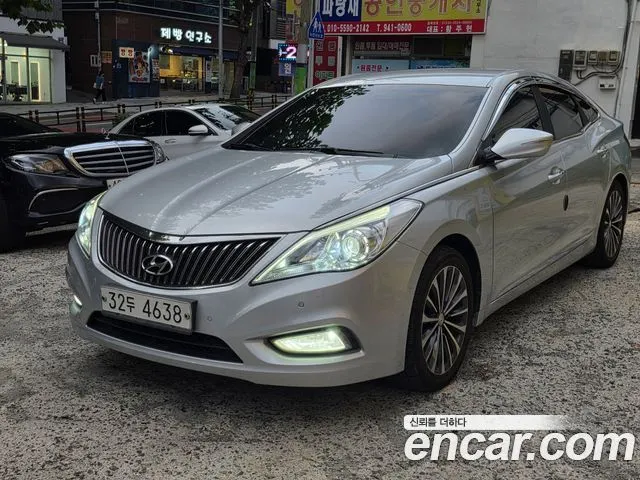 HYUNDAI GRANDEUR 2014 — 365 475 км, серебристый, Корея — под ключ — фото 3