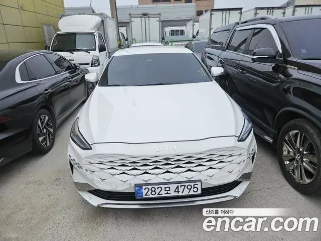 KIA K8 HYBRID 2022 — 82 000 км, белый, Корея — под ключ — фото 2