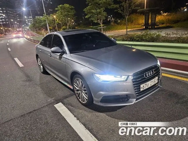 AUDI A6 2018 — 85 793 км, серебристо-серый, Корея — под ключ — фото 1