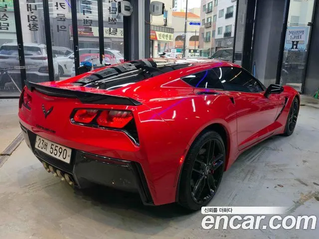 CHEVROLET CORVETTE 2015 — 78 000 км, красный, Корея — под ключ — фото 2