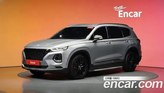 HYUNDAI SANTA FE 2019 — 71 923 км, серебристо-серый, Корея — под ключ — фото 2