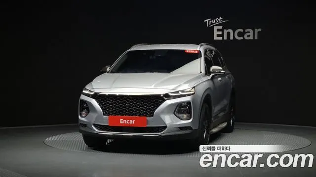 HYUNDAI SANTA FE 2019 — 71 923 км, серебристо-серый, Корея — под ключ — фото 3
