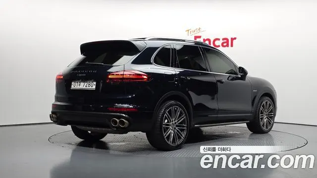 PORSCHE CAYENNE 2015 — 126 781 км, синий, Корея — под ключ — фото 2