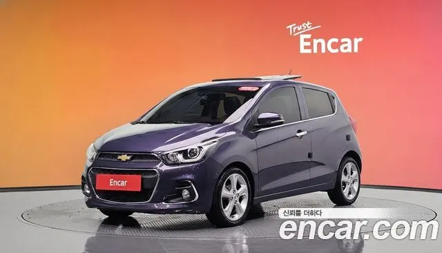 CHEVROLET SPARK 2016 — 84 132 км, фиолетовый, Корея — под ключ — фото 2