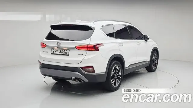 HYUNDAI SANTA FE 2019 — 92 220 км, белый, Корея — под ключ — фото 2