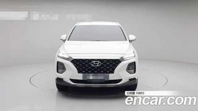 HYUNDAI SANTA FE 2019 — 92 220 км, белый, Корея — под ключ — фото 3