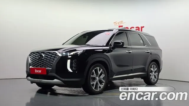 HYUNDAI PALISADE 2022 — 43 634 км, чёрный, Корея — под ключ — фото 1