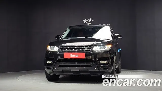 LAND ROVER RANGE ROVER SPORT 2014 — 131 374 км, чёрный, Корея — под ключ — фото 3