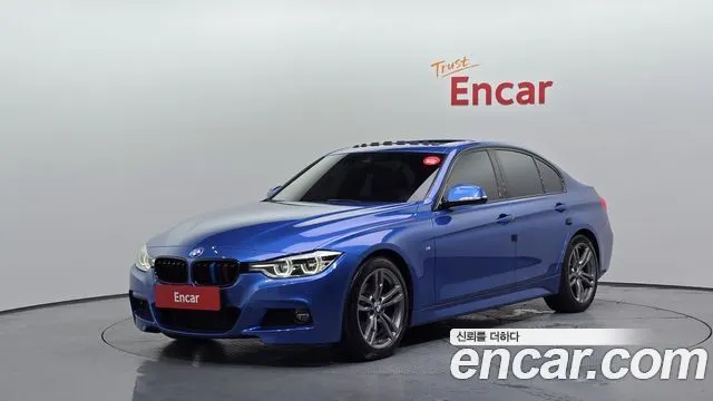 BMW 3 SERIES 2018 — 120 161 км, синий, Корея — под ключ — фото 1