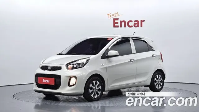 KIA MORNING 2016 — 67 263 км, белый-перламутр, Корея — под ключ — фото 1