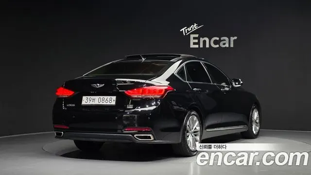 HYUNDAI GENESIS DH 2016 — 126 523 км, чёрный, Корея — под ключ — фото 2