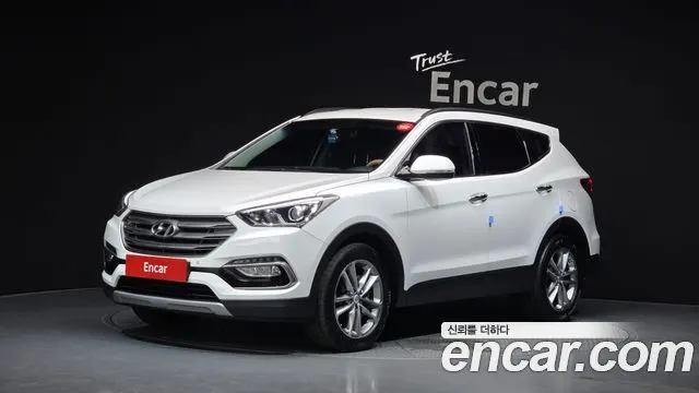 HYUNDAI SANTA FE 2016 — 94 300 км, белый, Корея — под ключ — фото 1