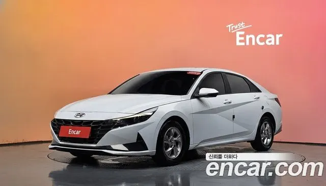 HYUNDAI AVANTE 2022 — 70 311 км, белый, Корея — под ключ — фото 2