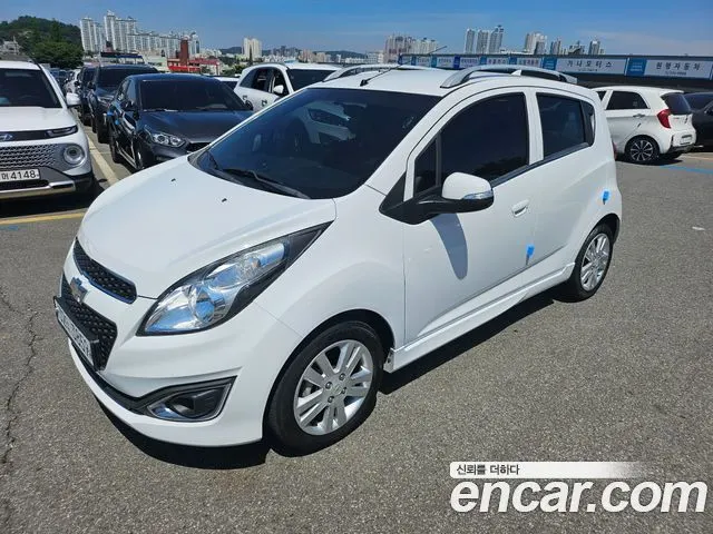 CHEVROLET SPARK 2014 — 96 814 км, белый, Корея — под ключ — фото 1
