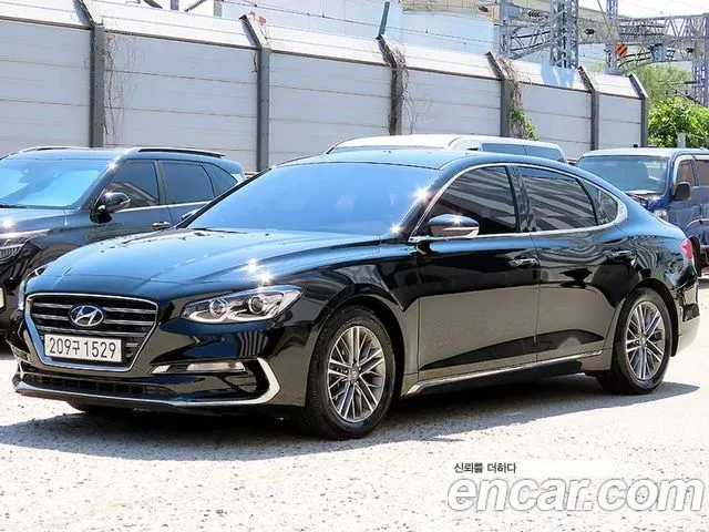 HYUNDAI GRANDEUR 2018 — 172 009 км, чёрный, Корея — под ключ — фото 2