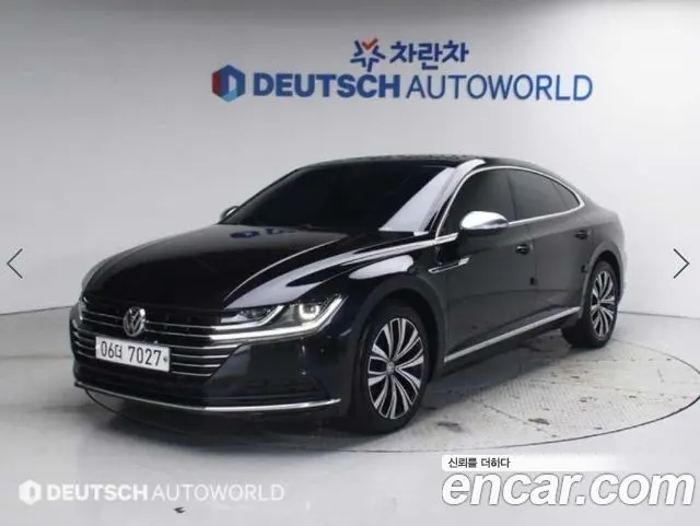 VOLKSWAGEN ARTEON 2019 — 119 364 км, чёрный, Корея — под ключ — фото 1